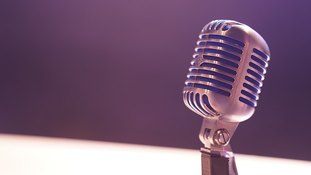 Illustrative photo of a microphone